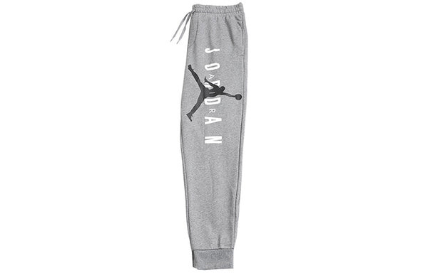 Спортивные штаны Air Jordan Knit Basketball Athleisure Casual Sports Long Pants Gray, серый — фото 3