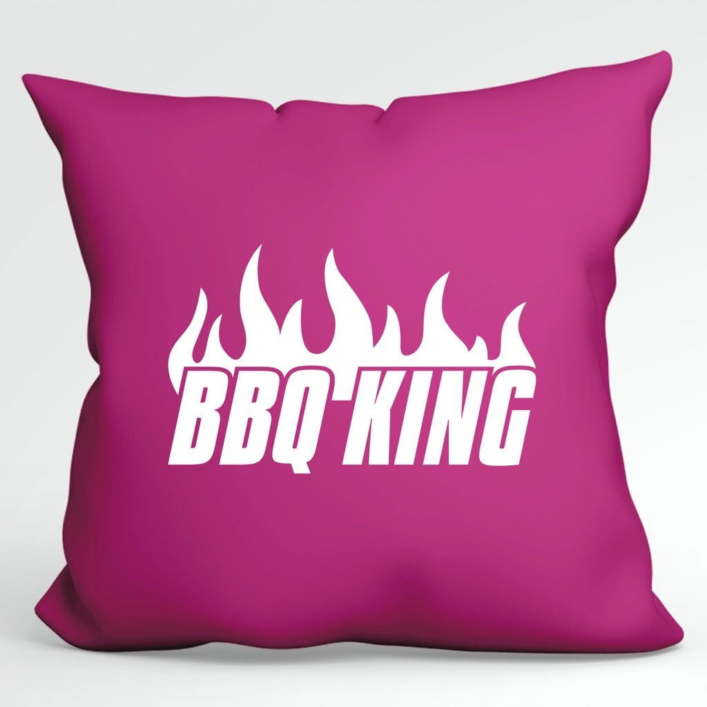 

Подушка Huuraa BBQ King Flames декоративная подушка с наполнителем 40x40см фуксия с мотивом для всех мастеров гриля Hellweg Druckerei