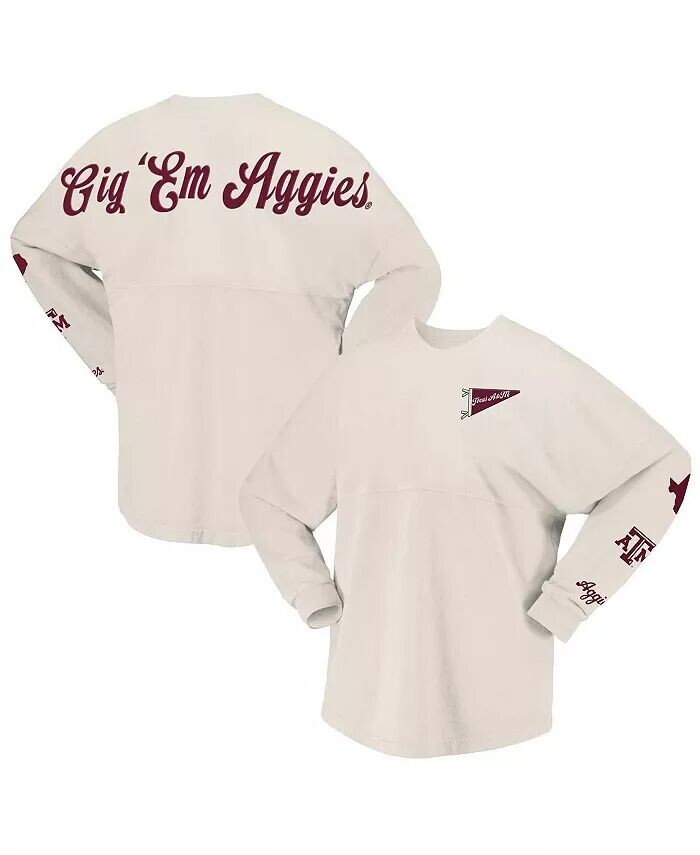 

Женская футболка с длинным рукавом Natural Texas AM Aggies Local Spirit Jersey