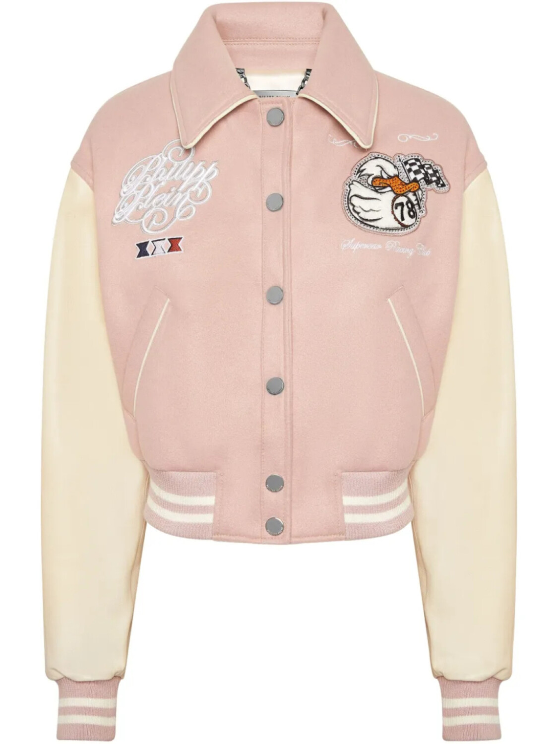 

Куртка-бомбер Philipp Plein College PP Duck, розовый
