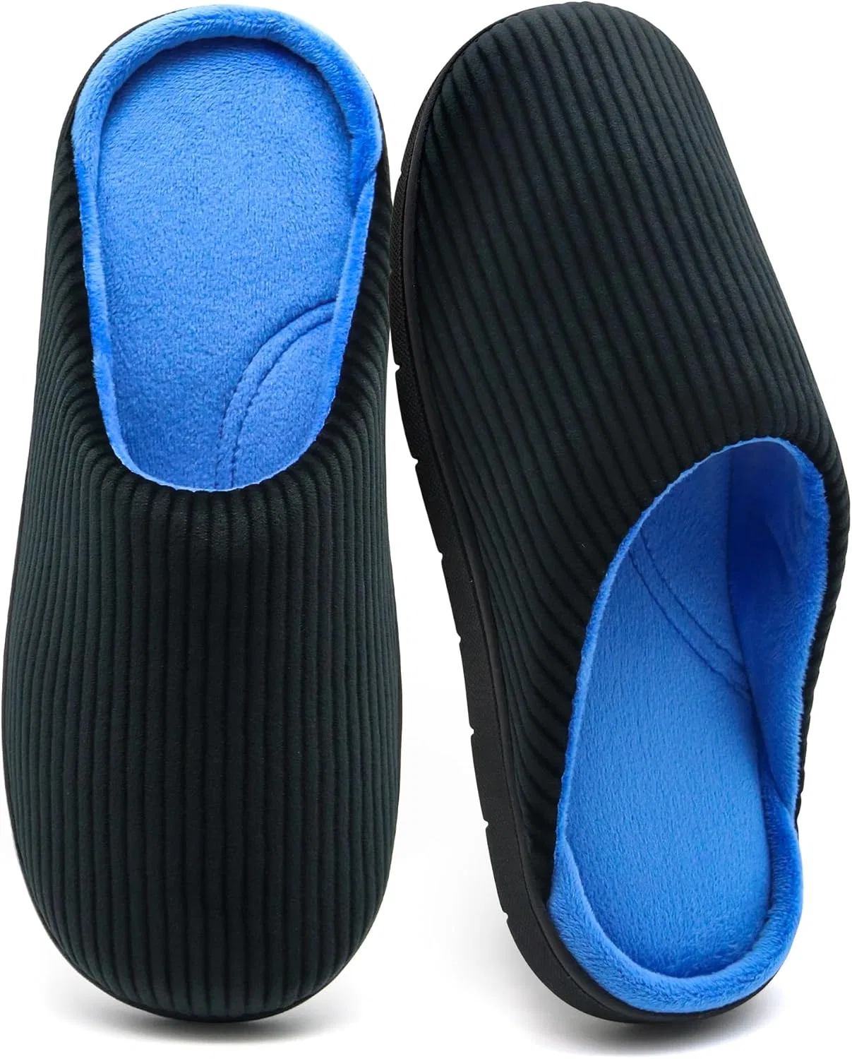 Тапочки с поддержкой стопы мужские, Black/Blue Boonble