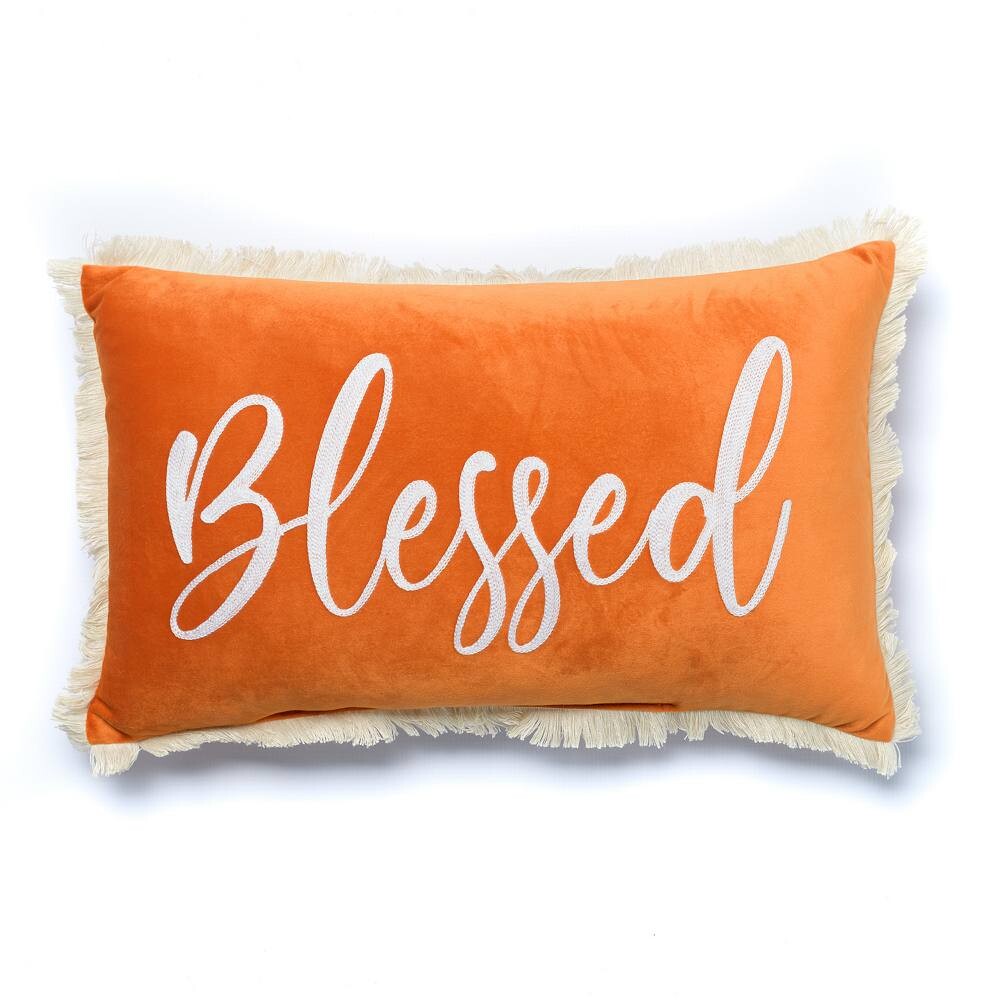 

Подушка для поясницы Tempo Home Script Blessed, оранжевый