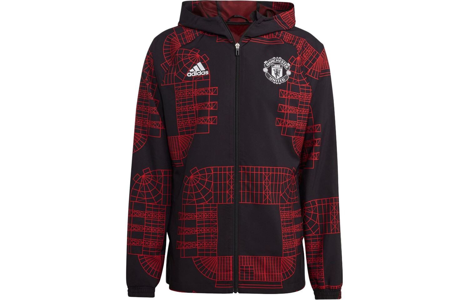

MANCHESTER UNITED THEATRE OF DREAMS куртка мужская черная Adidas, черный