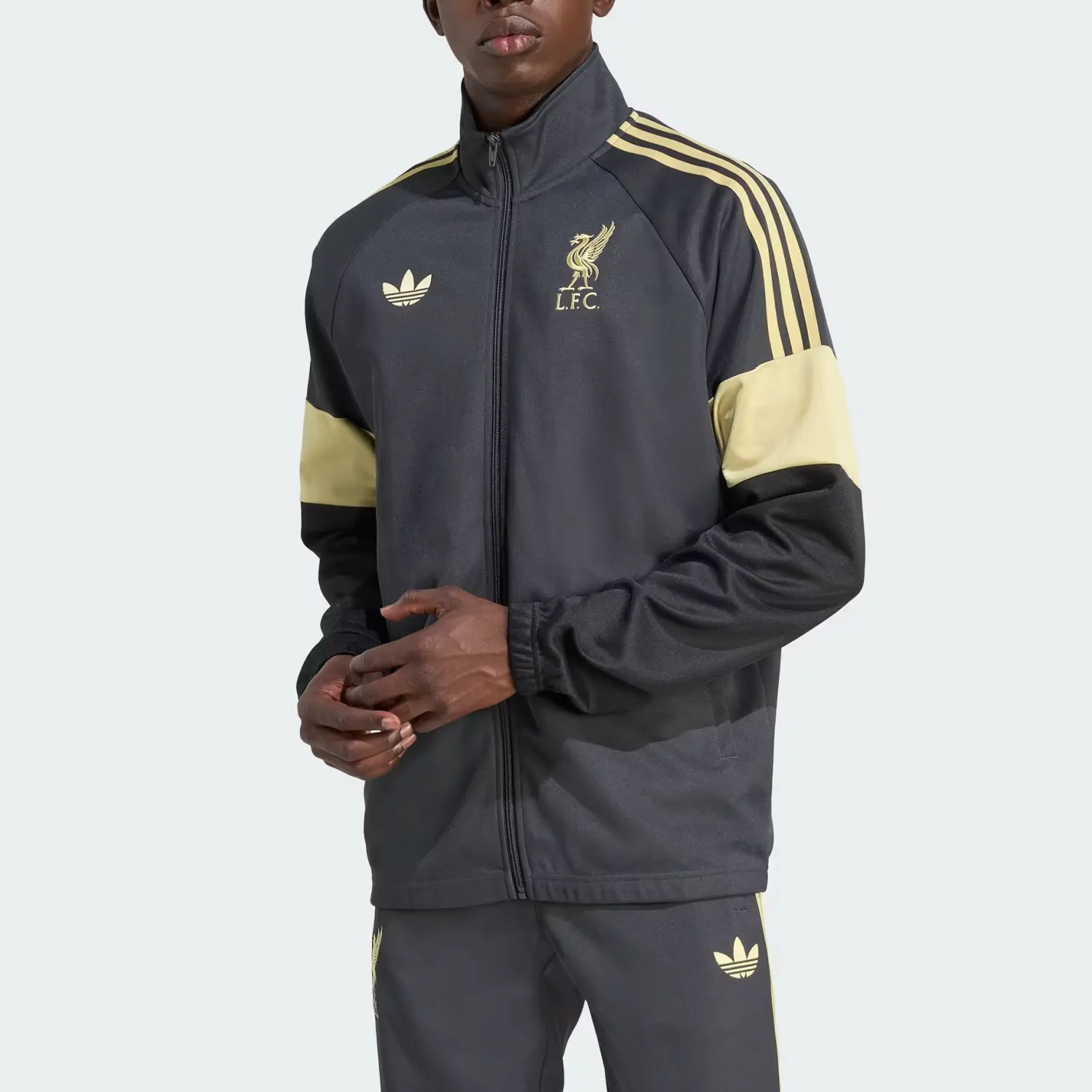 Мужская спортивная куртка LIVERPOOL FC LFSTLR Adidas Originals, carbon черный — фото 4