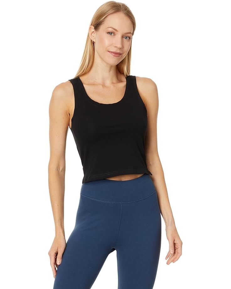 

Топ PACT Cool Stretch Fitted Lounge Tank, черный