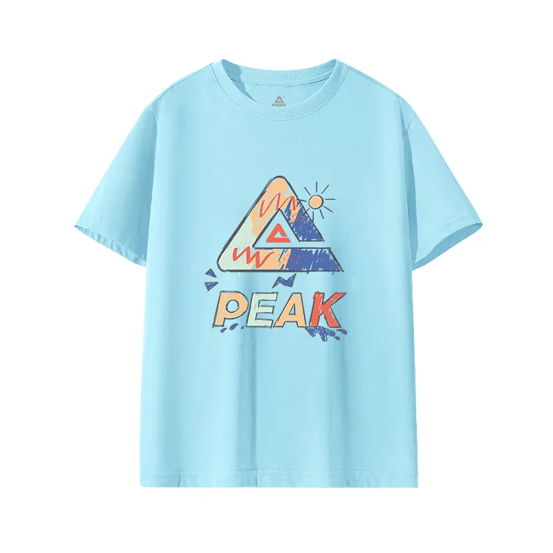Футболка детская с граффити PEAK Lake Blue