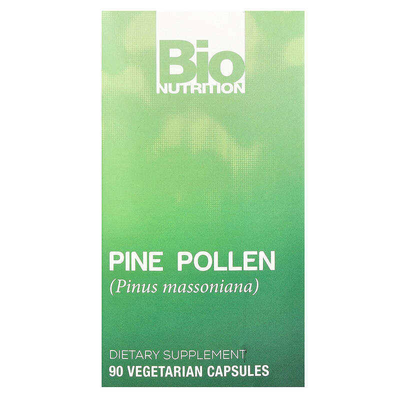 

Bio Nutrition, Сосновая пыльца, 500 мг, 90 вегетарианских капсул