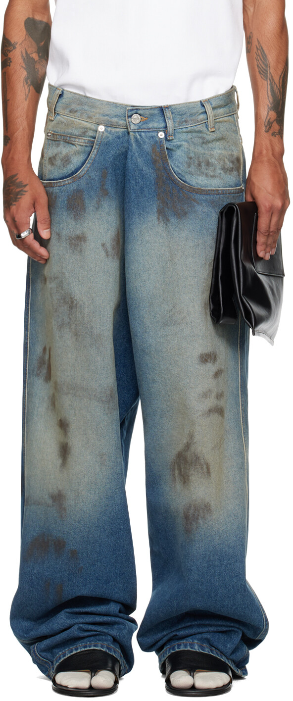 

Синие джинсы Kriss Kross LU'U DAN, Stained blue