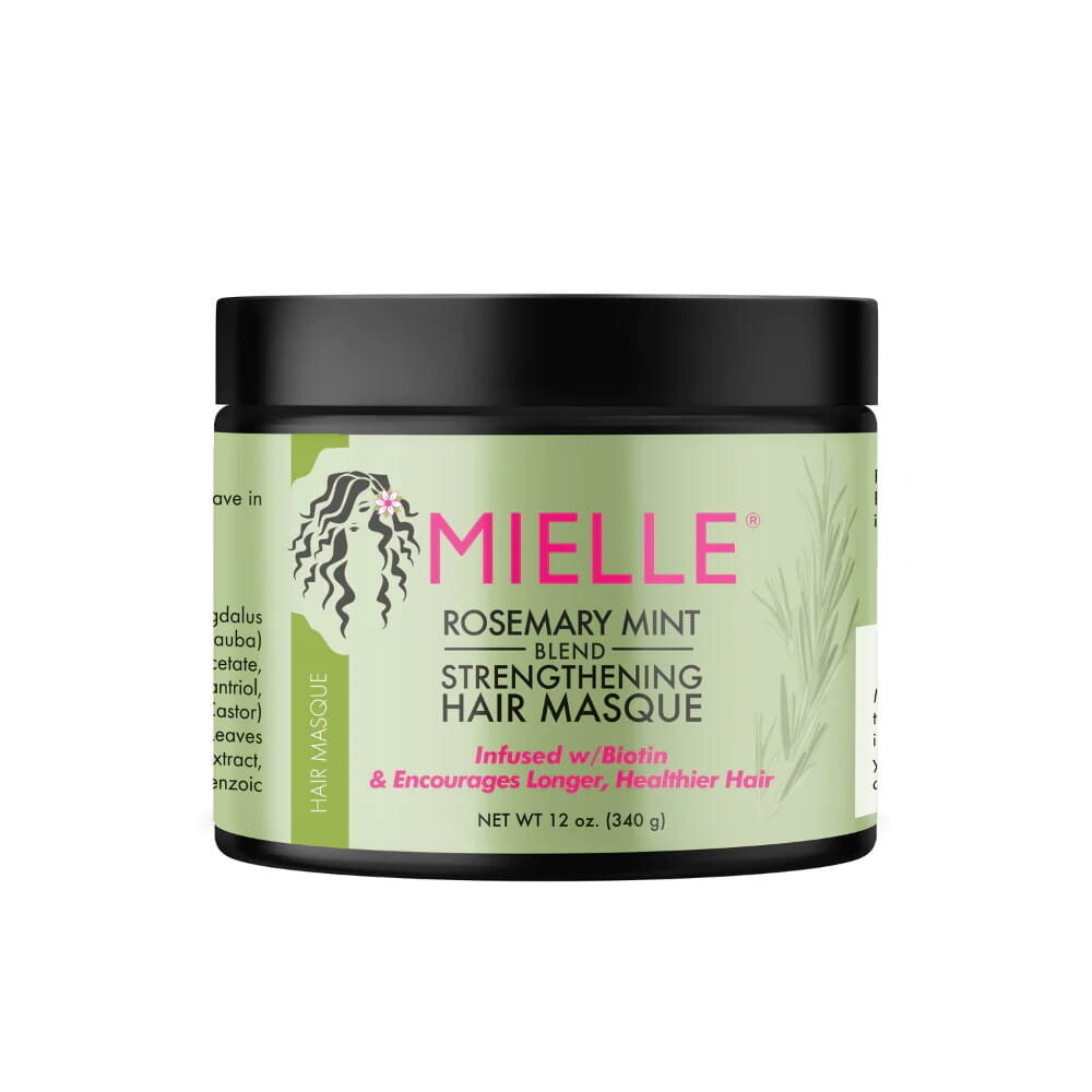

Mielle, Укрепляющая маска для волос с розмарином, мята розмери, 340 г