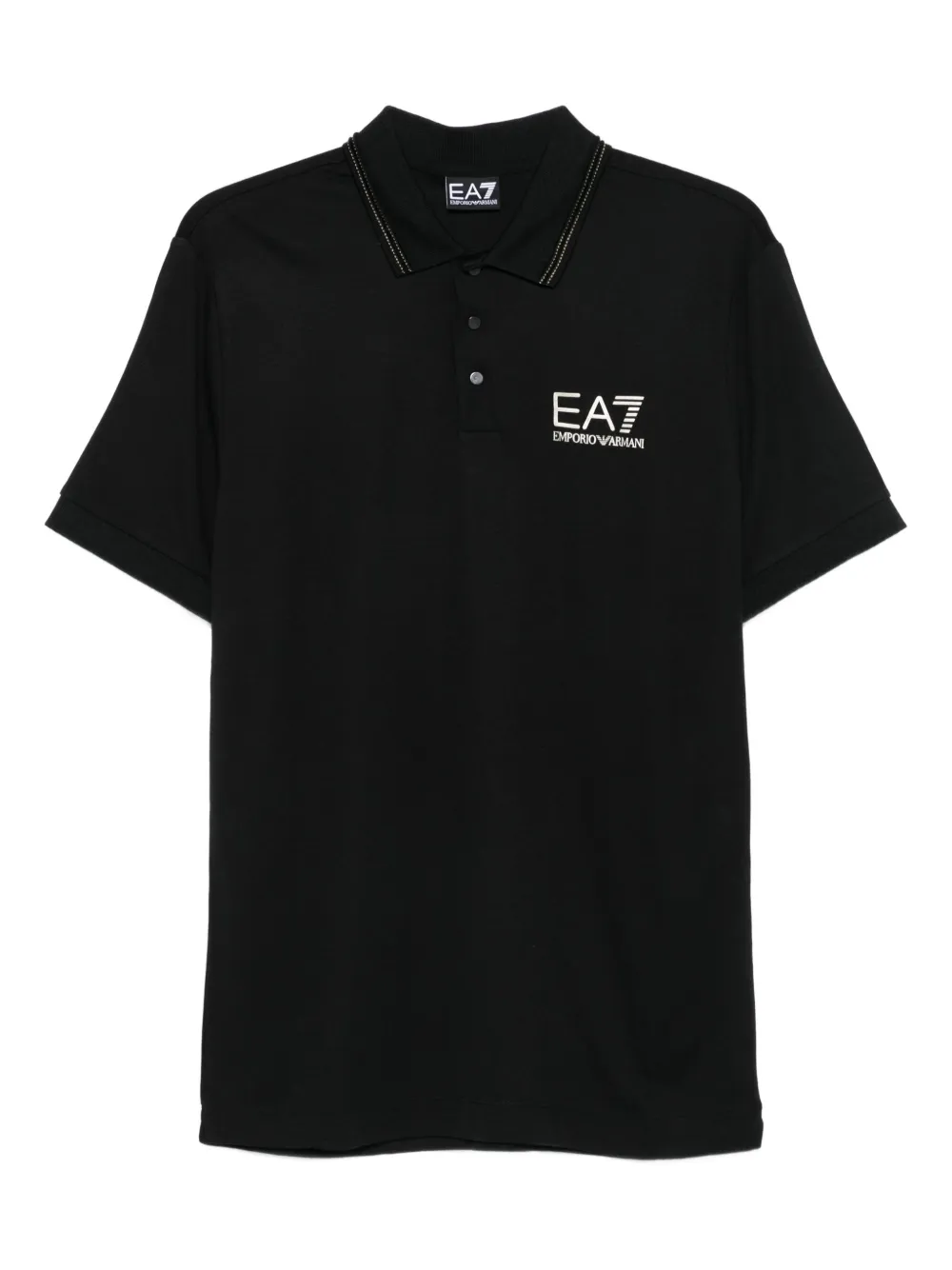 

Рубашка поло с логотипом Ea7 Emporio Armani, черный