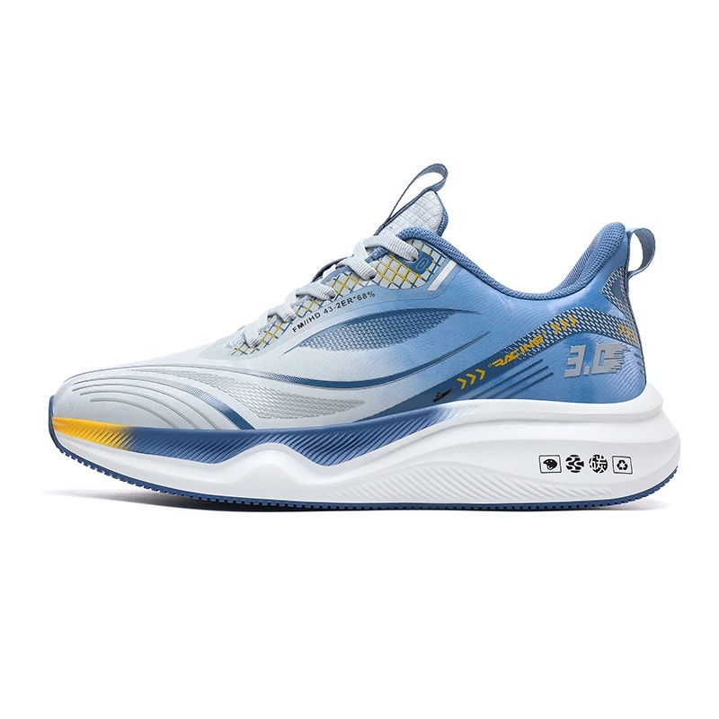 

Kuding Амортизирующие нескользящие водонепроницаемые низкие кроссовки унисекс дымчато-голубые, цвет Smoke Blue