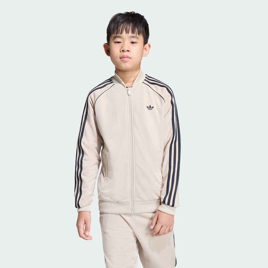 Толстовка с капюшоном на молнии ADIDAS ORIGINALS, кремовый — фото 2