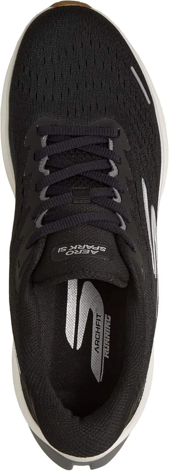 Мужские кроссовки Skechers Aero Spark Hands Free без шнурков, белый/черный — фото 3