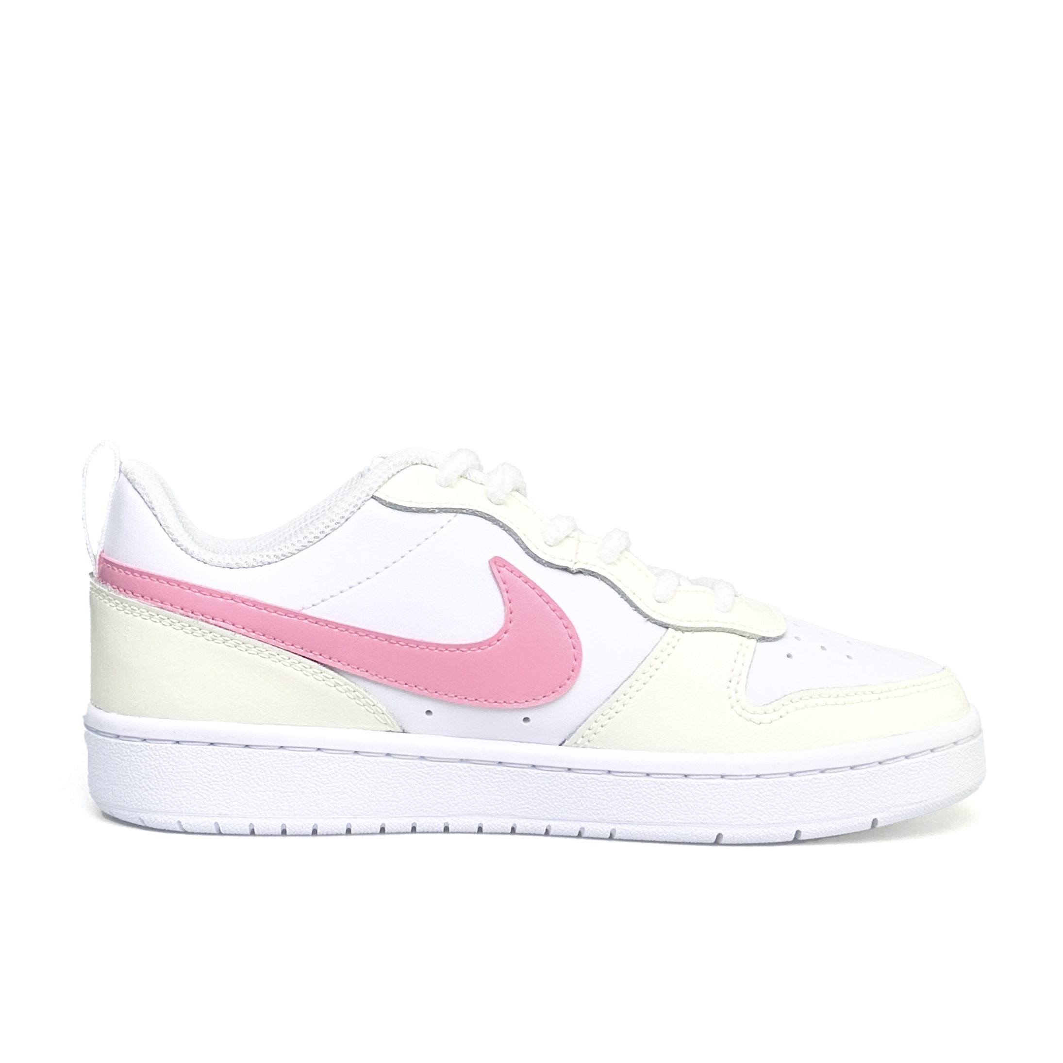Детские скейтерские кроссовки Court Borough для младших школьников Nike, желтый/розовый — фото 2