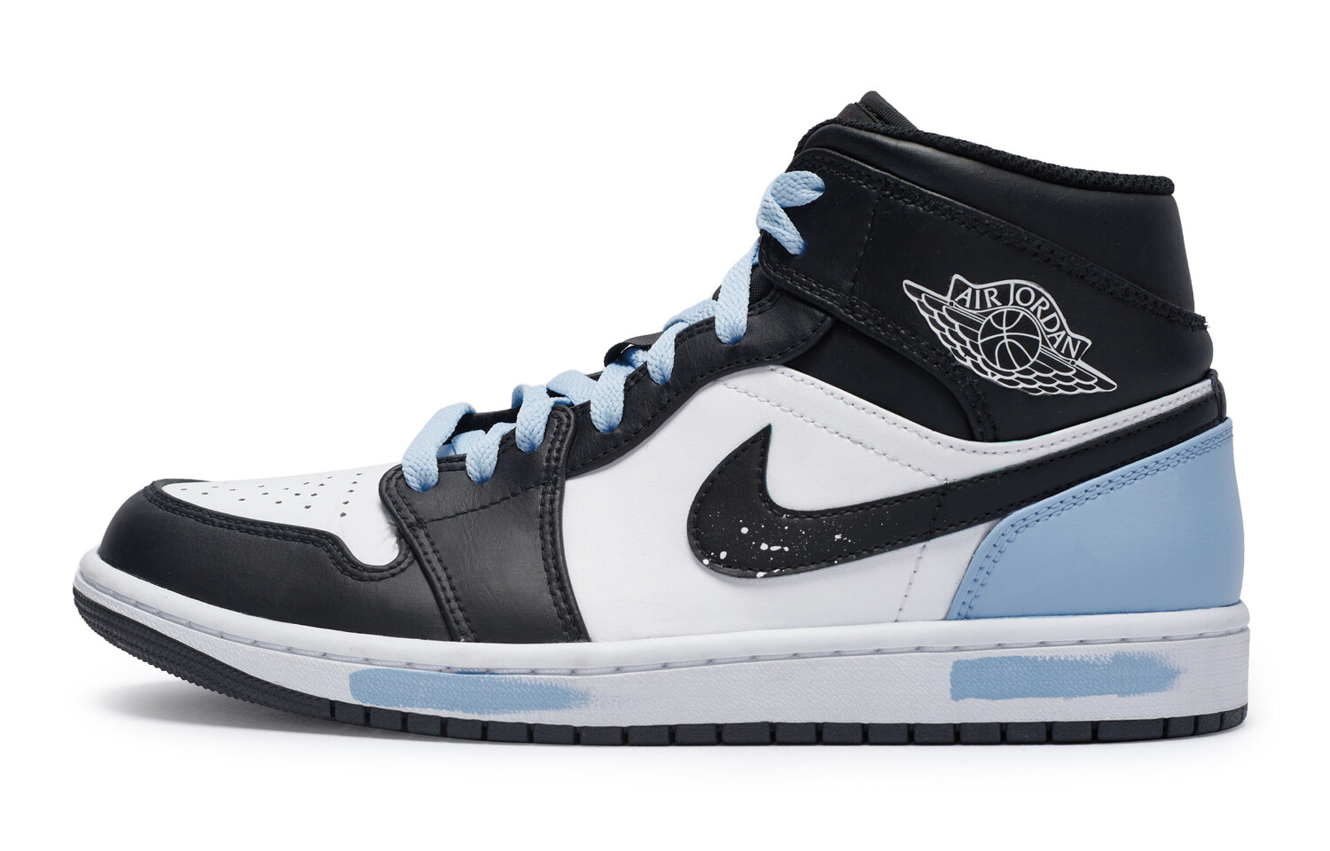 

Кроссовки Air Jordan 1 Vintage Basketball Shoes Men Mid-top Blue, синий