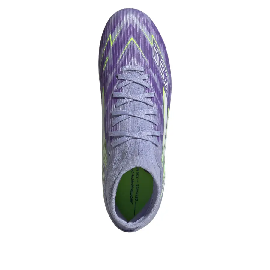 Кроссовки (WMNS) adidas F50 League Mid-Cut FG 'Violet Tone Lucid Lemon Purple Rush' — фото 4