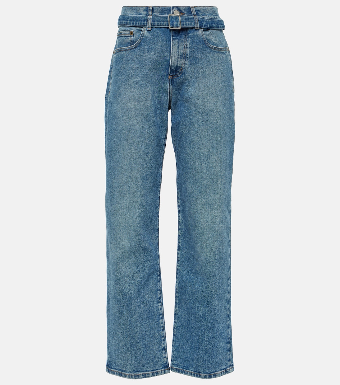 

Прямые джинсы Ellsworth средней посадки Proenza Schouler, Medium Blue