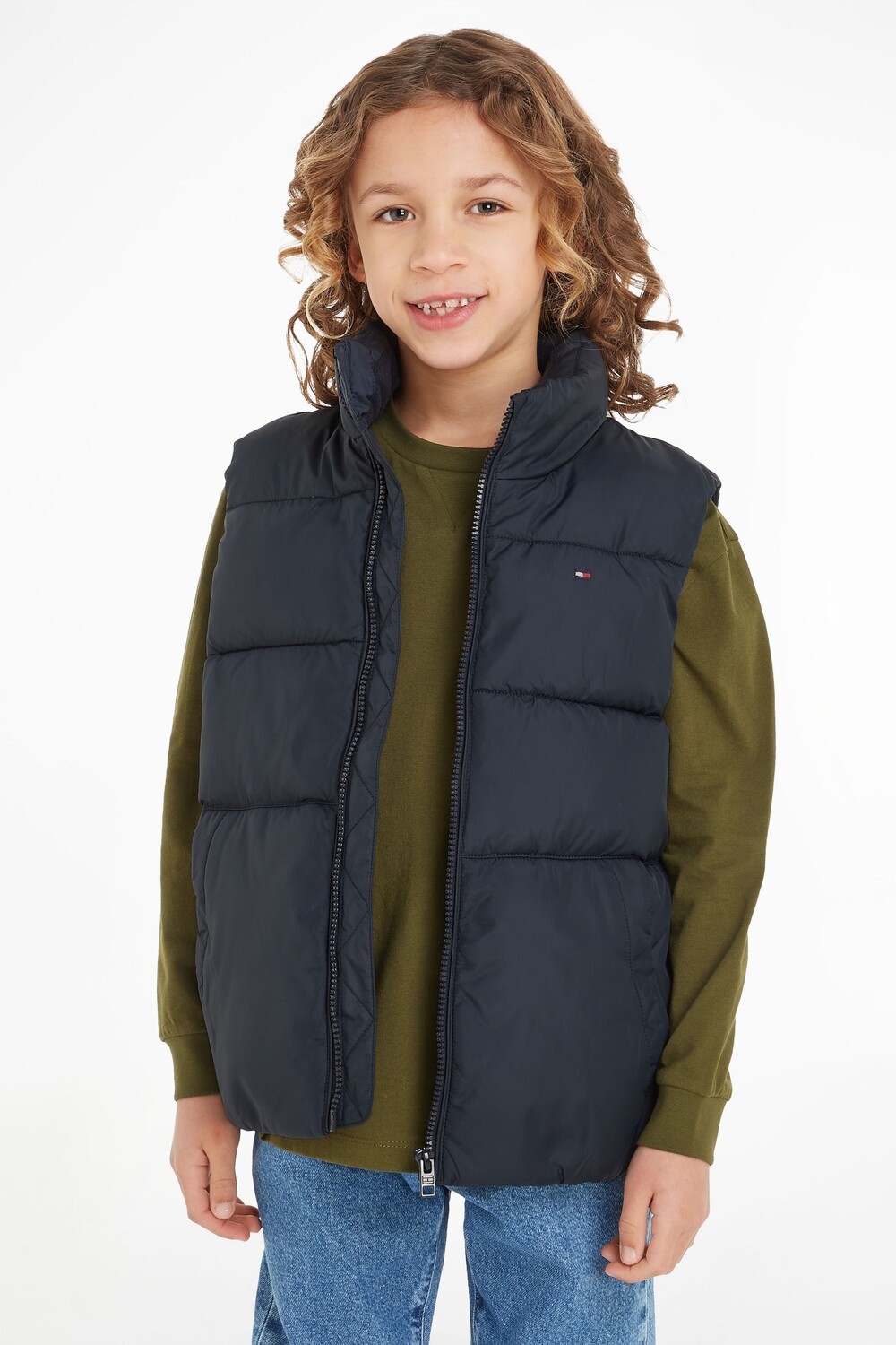 

Детская утепленная куртка без рукавов Essential Tommy Hilfiger, синий