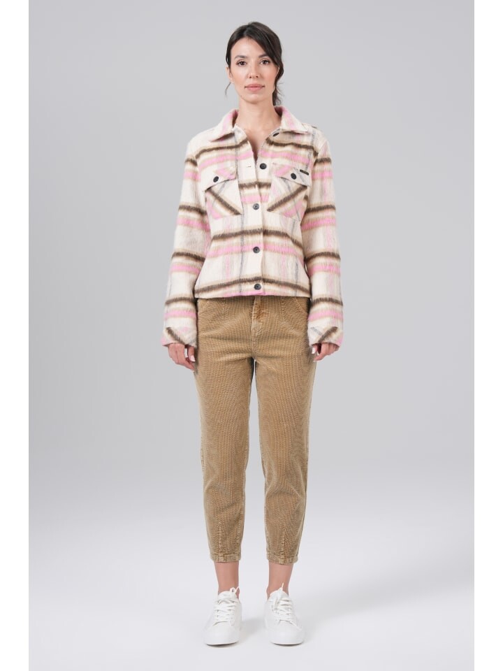 

Кожаная куртка M.O.D Jacke, цвет Chalk/Beige Check