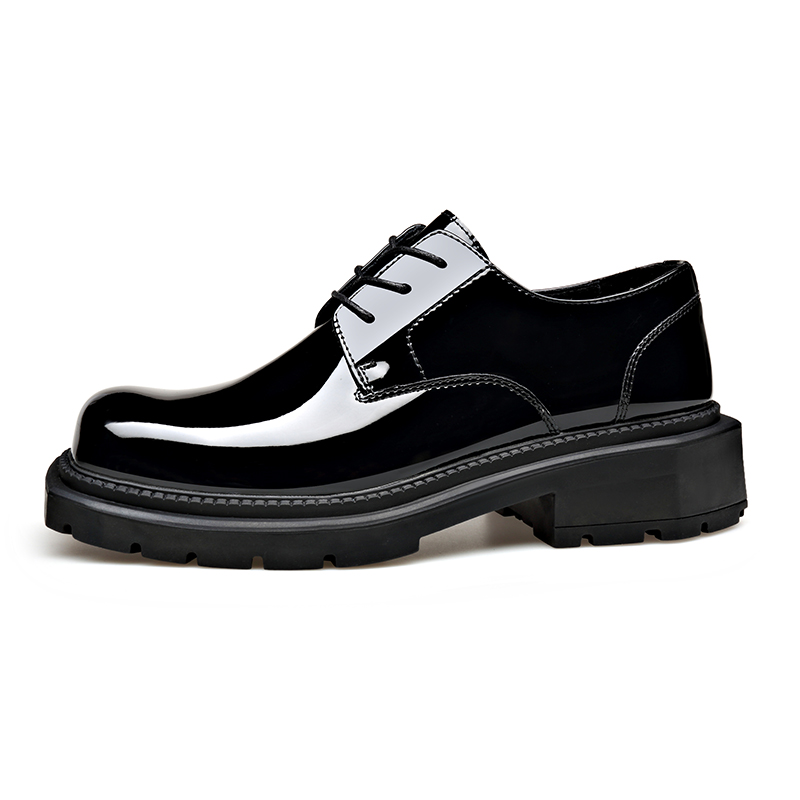 

XIAOTOULANG Мужские повседневные туфли черные на шнурках, цвет Lace-Up Black