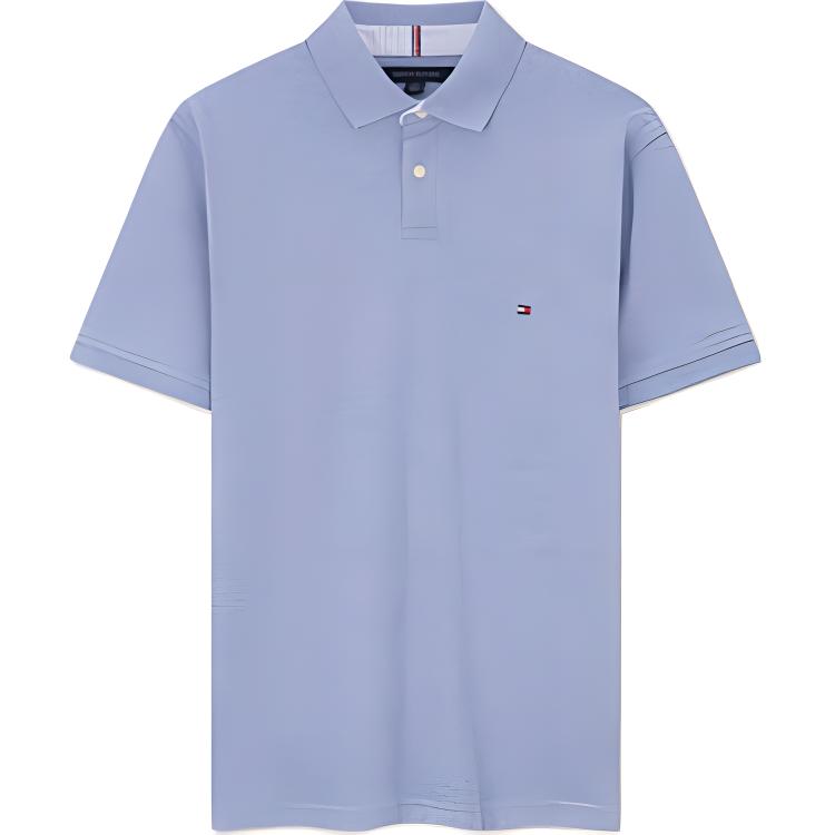Поло с логотипом на заплатке Tommy Hilfiger, светло-розовый — фото 4