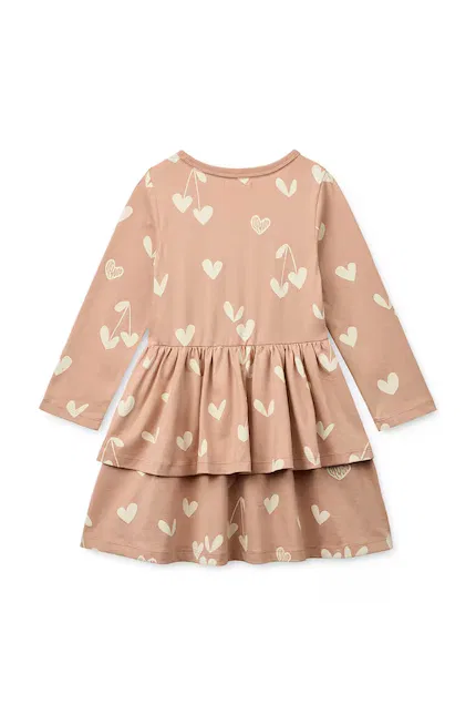 Платье хлопковое Mindy LS Dress Liewood, оранжевый — фото 2