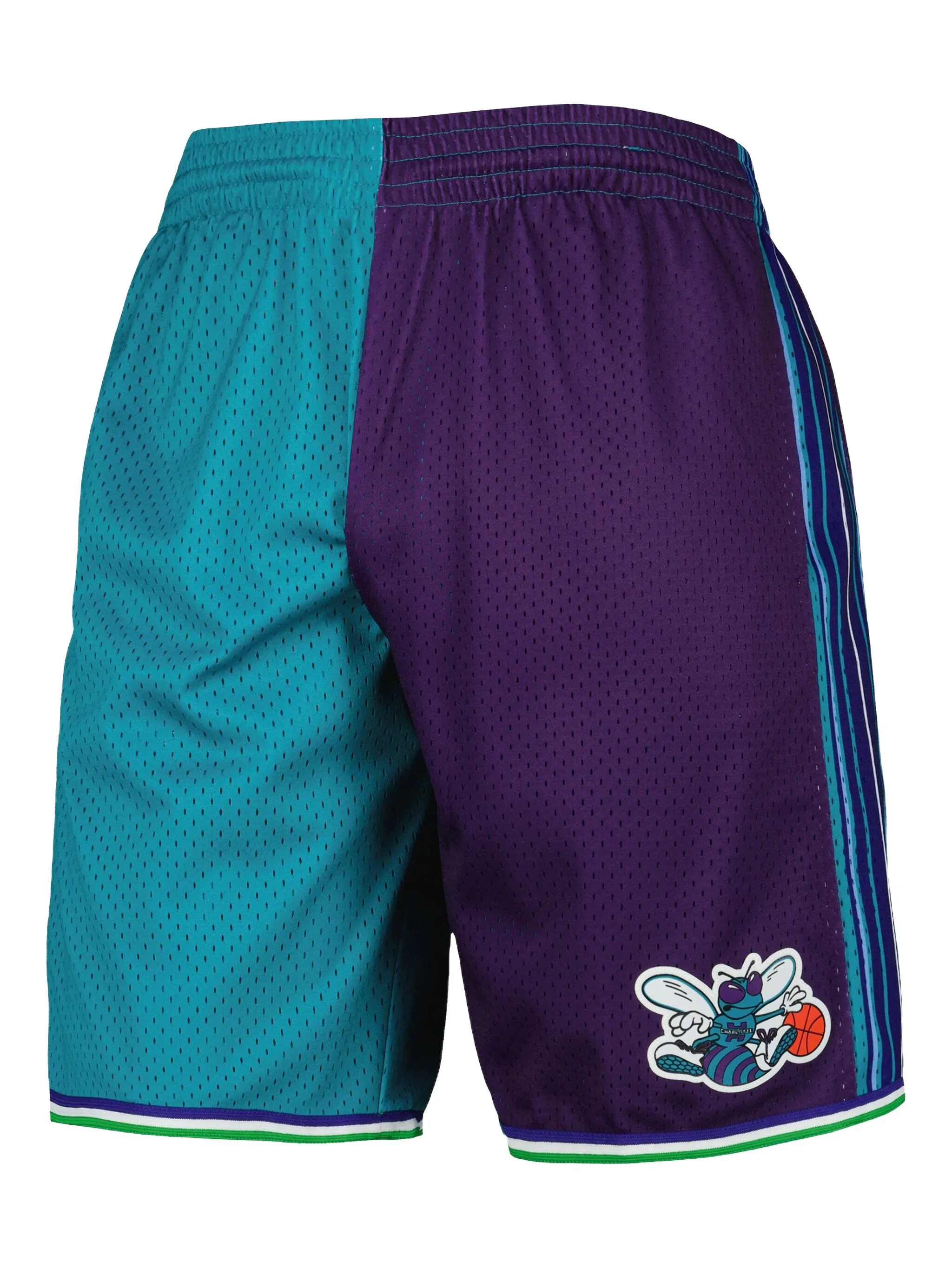 

Шорты Charlotte Hornets 1999 Split Swingman из коллаборации с NBA Mitchell & Ness, зеленый