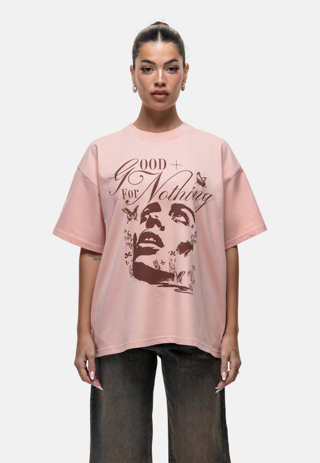 

Футболка с принтом BLOSSOM TEE Good For Nothing, розовый