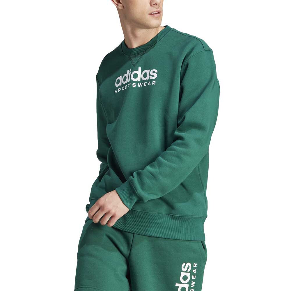 Толстовка adidas Sportswear All Szn Fleece Graphic, зеленый — фото 4