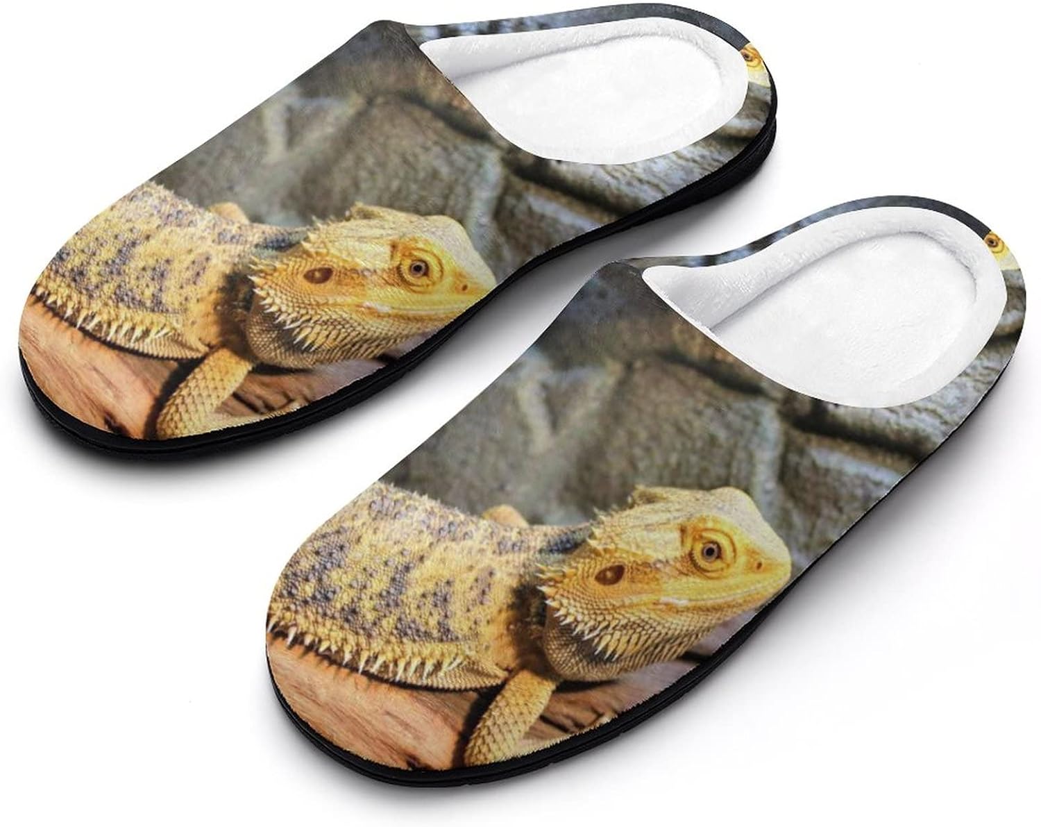 

Мужские повседневные хлопковые тапочки с изображением бородатой дракона для дома и улицы с противоскользящей подошвой Gyauolop, Style