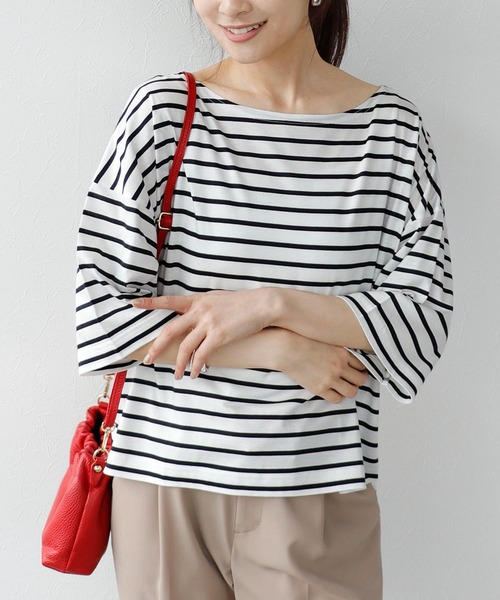 

Футболка в полоску с короткими рукавами Jines, темно-синий