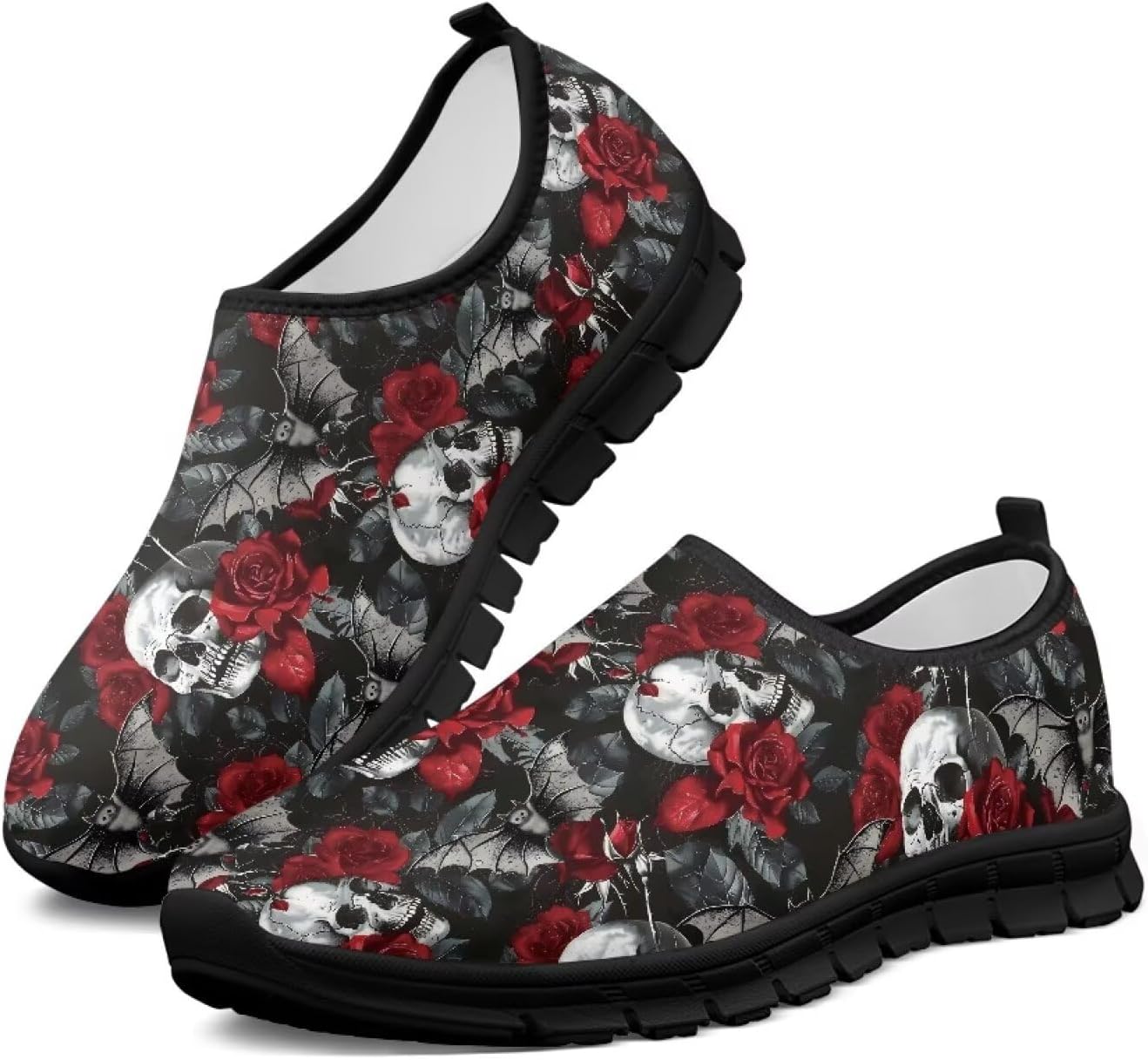 

Женские слипоны Бесподкладочные кроссовки для повседневной носки Дышащие кеды для бега, походов, прогулок и путешествий Chririnla, красный/розовый