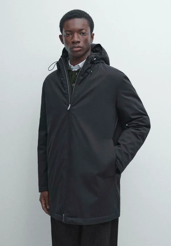 

Водоотталкивающая пуховая парка Massimo Dutti, Dark Blue
