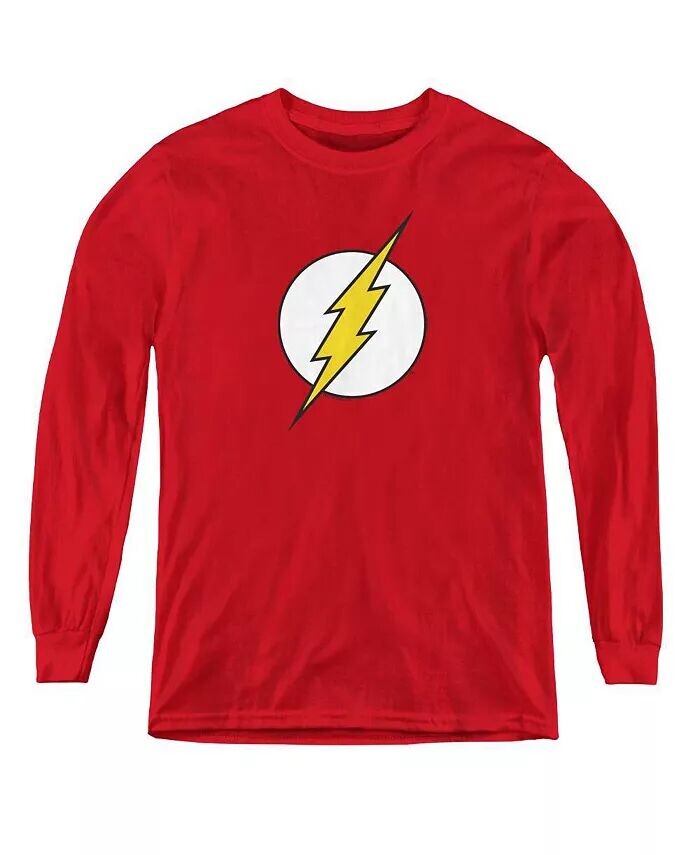 

Свитшот с длинным рукавом с логотипом DC Comics для мальчиков Flash, красный