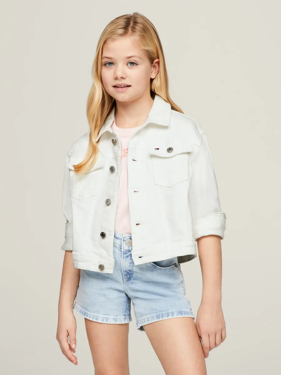 

Джинсовая куртка Tommy Hilfiger "DENIM TRUCKER JACKET WHITE", дети до 16 лет, белый