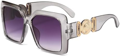 

Популярные квадратные солнцезащитные очки 2026 года для женщин, в стиле ретро, ​​для мужчин, модные солнцезащитные очки для путешествий, женские солнцезащитные очки UV400 MTZJH, Grey