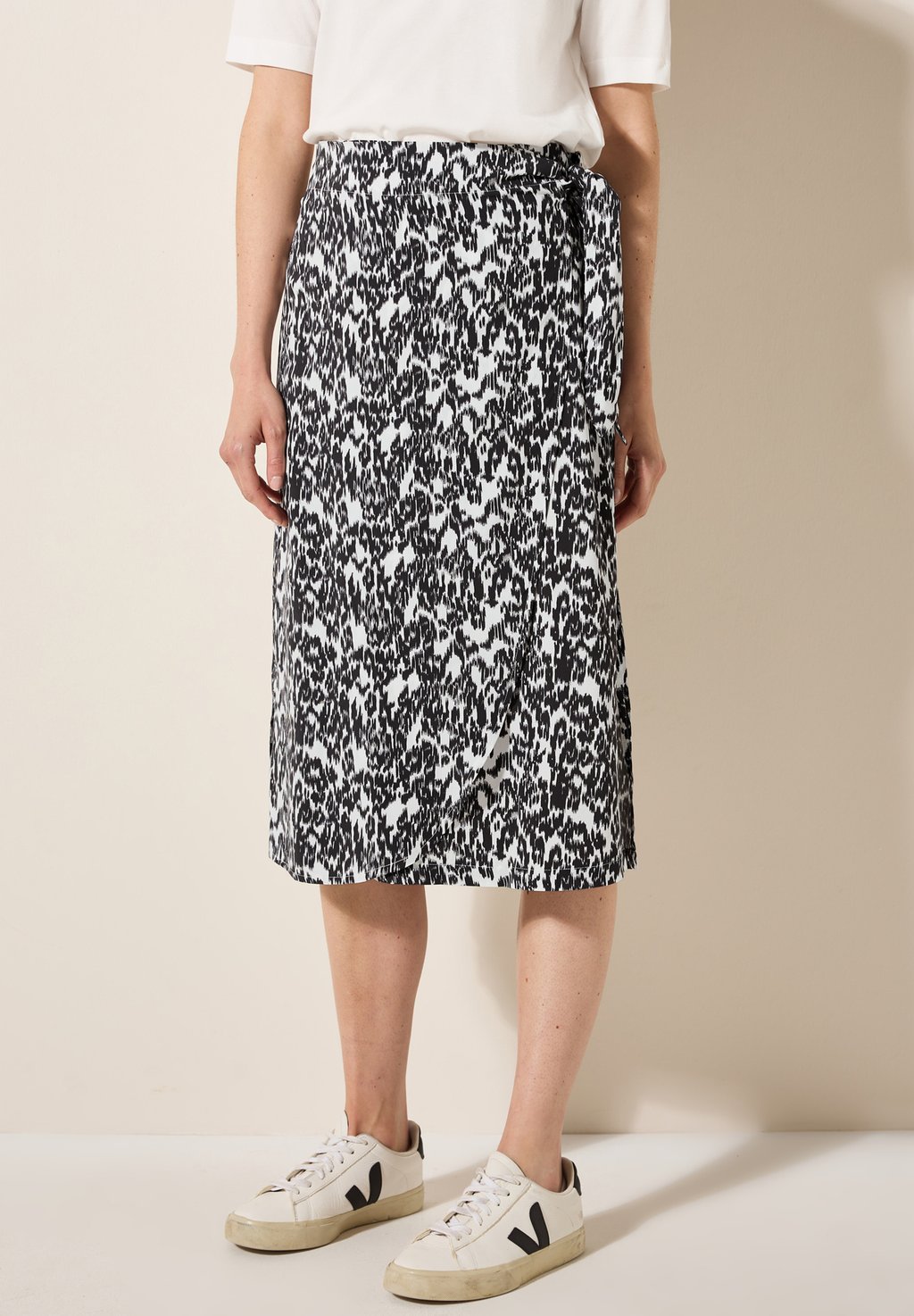 

Юбка с запахом A-line skirt Cecil, кремовый