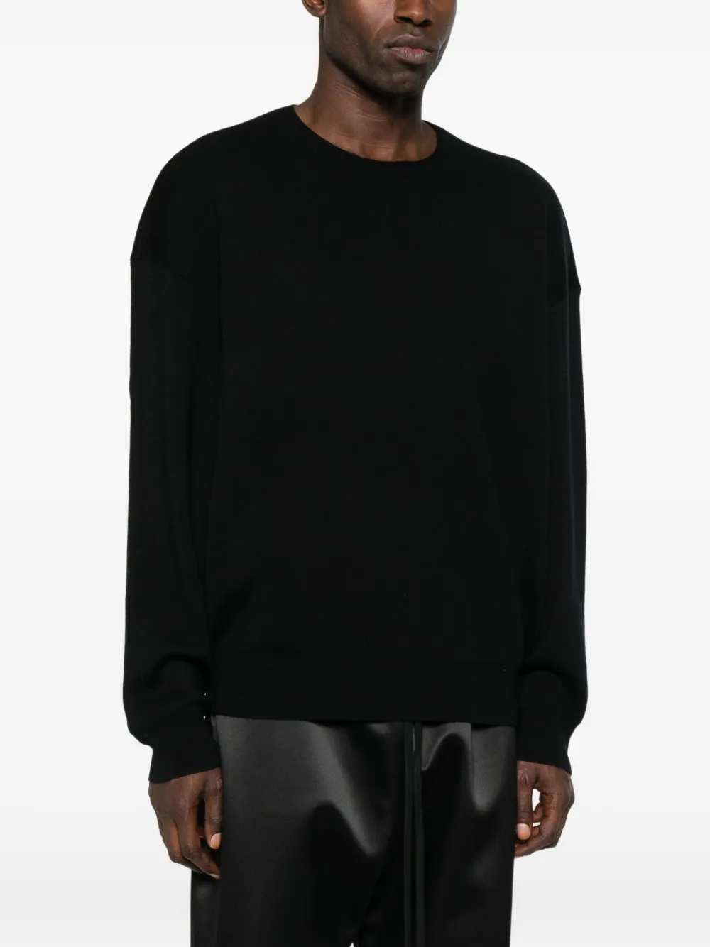 Свитер с круглым вырезом FEAR OF GOD ESSENTIALS, черный — фото 3