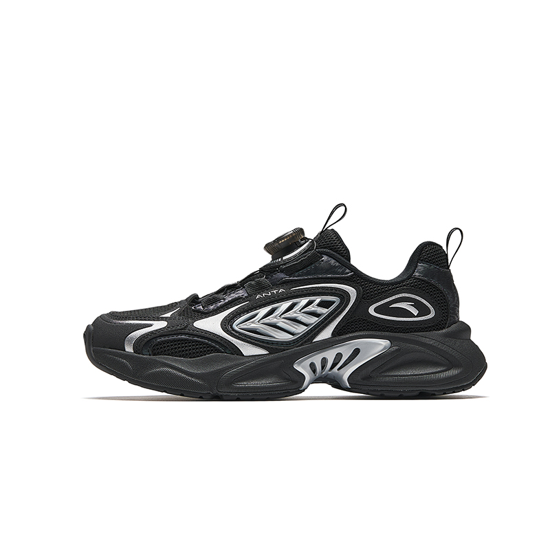 

Звездные путешествия нескользящие, устойчивые к истиранию, дышащие низкие детские повседневные кроссовки Antakids, черный/серебряный