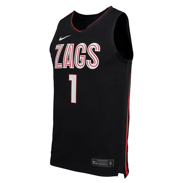 Мужская черная баскетбольная майка Gonzaga Bulldogs Nike — фото 3