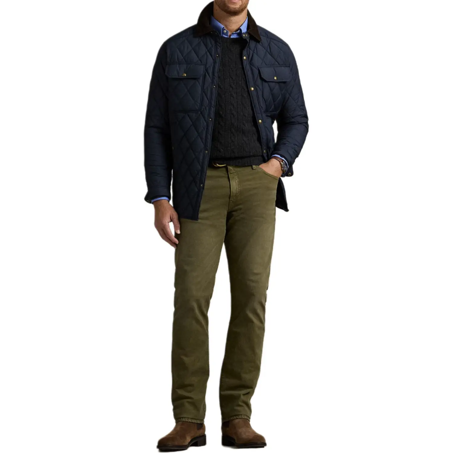 Polo Ralph Lauren Джинсы мужские olive green — фото 3