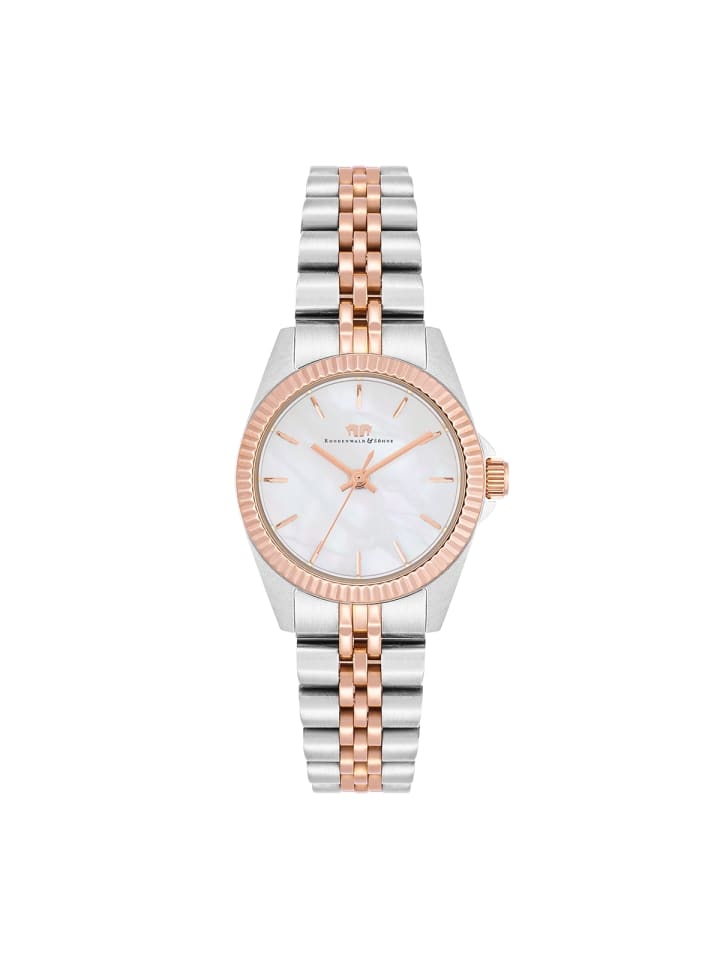 

Rhodenwald & Söhne Часы Cassina из нержавеющей стали в серебристо-розово-золотом исполнении