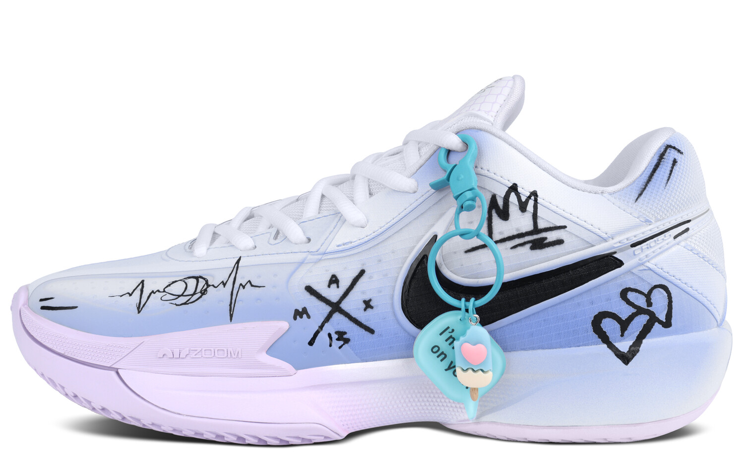 

Баскетбольные кроссовки GT CUT CROSS унисекс с низким верхом белого цвета Nike