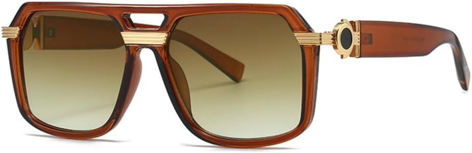 

Ретро-солнцезащитные очки квадратной формы для женщин, модные классические солнцезащитные очки для мужчин, дорожные солнцезащитные очки с плоской верхней частью MTZJH, C4