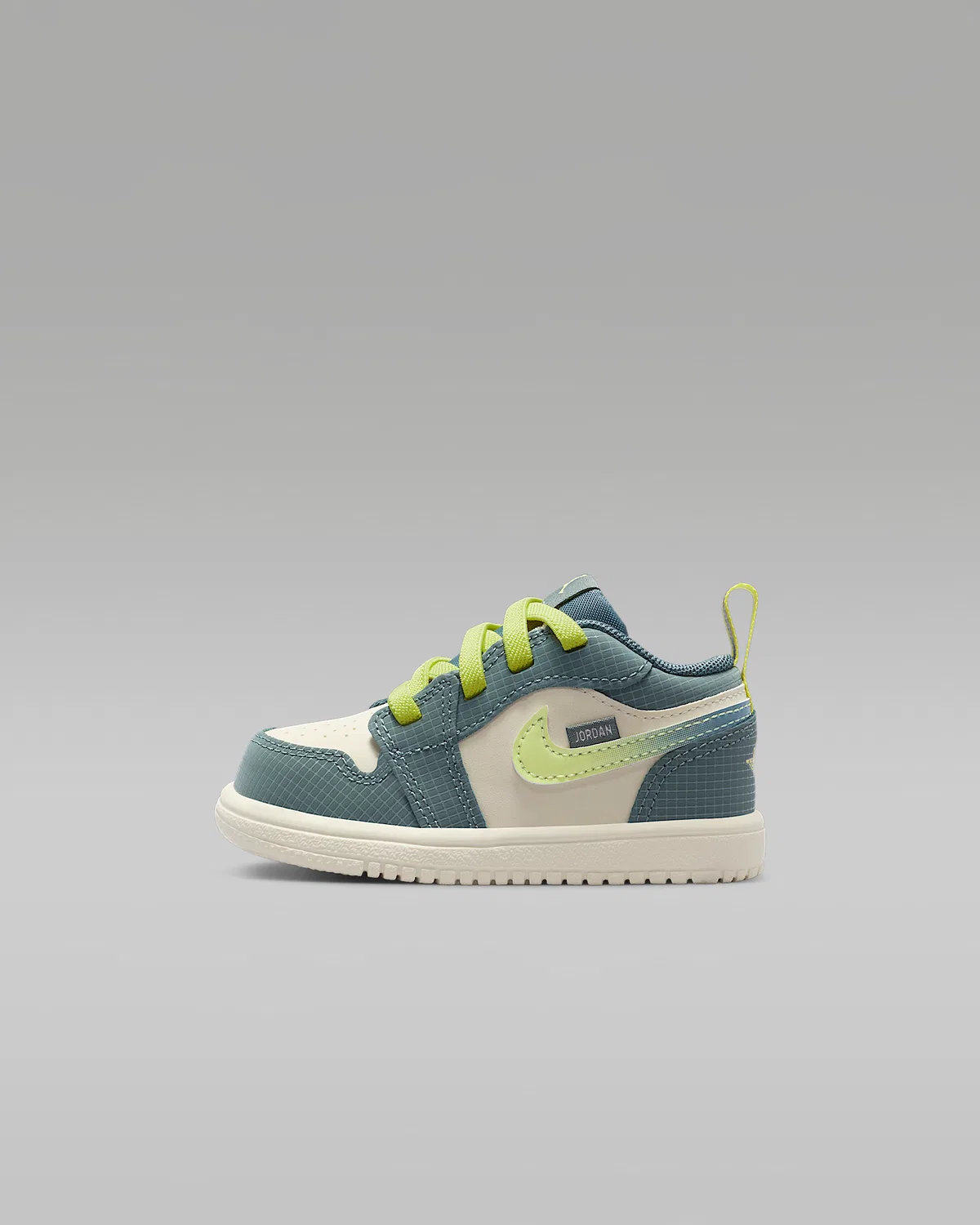 Кроссовки Jordan 1 Low Alt SE для малышей, Sea Glass/Hasta/Green Abyss/Light Lemon Twist