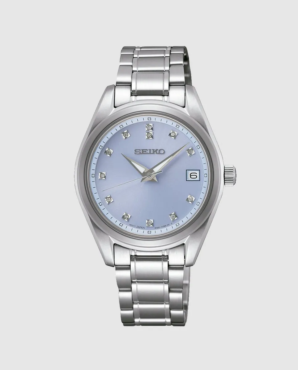 

Женские часы Ladies SUR581P1 из стали с серебряным ремешком Seiko, серебряный