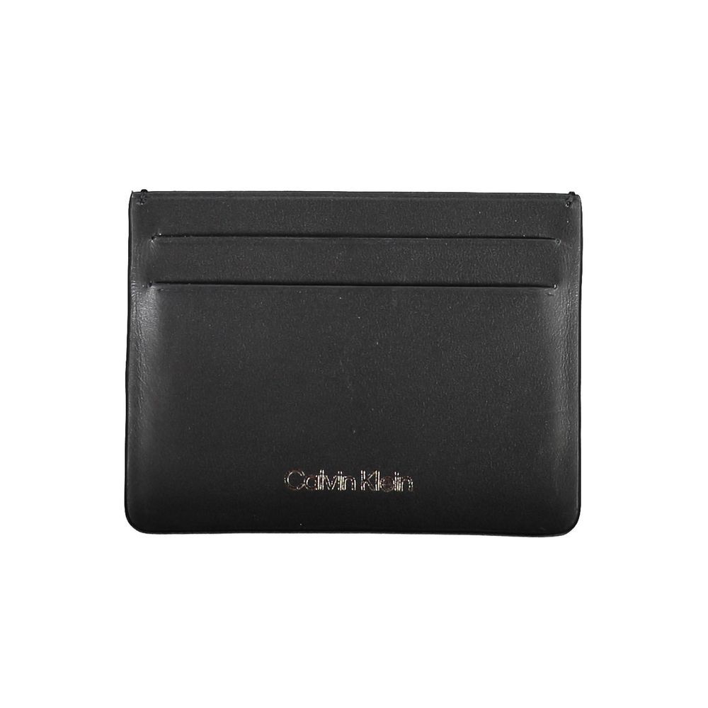 

Черный кожаный кошелек Calvin Klein