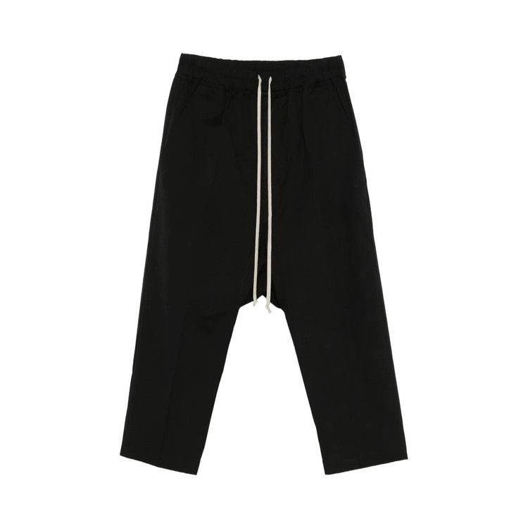 

Брюки Rick Owens Drawstring Cropped Trousers, Black
