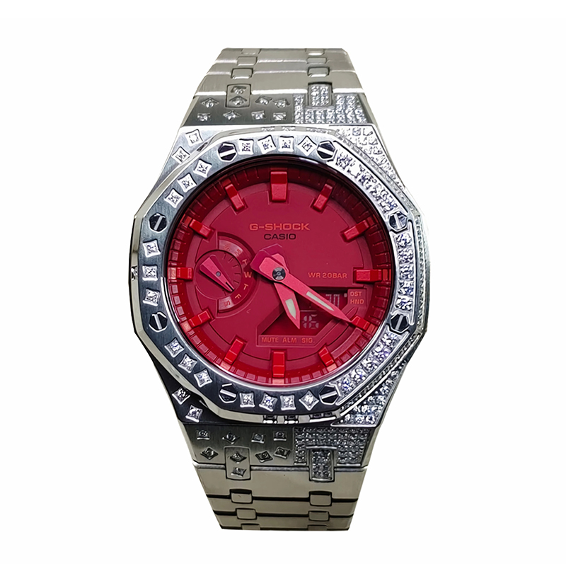 

Мужские часы CASIO Liquid Crystal/Analog Dual Display Series Red