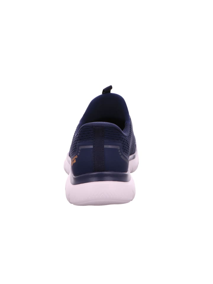 Skechers синие спортивные кроссовки — фото 4